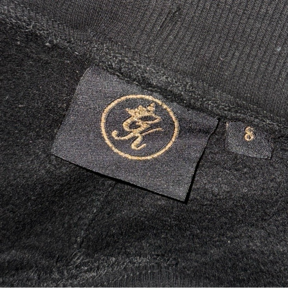 Gym king UK luxury exclusive the praco tracksuit set 2 piece black gold size 6-8 - Picture 13 of 14